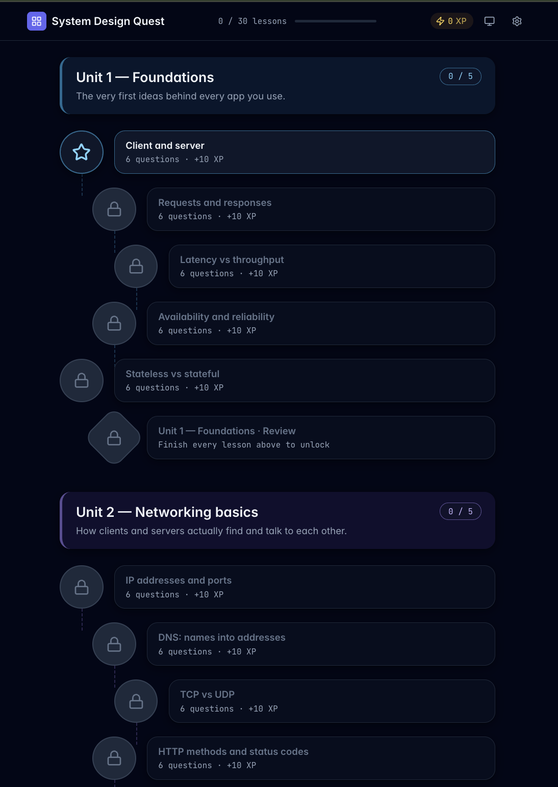 System Design Quest screenshot